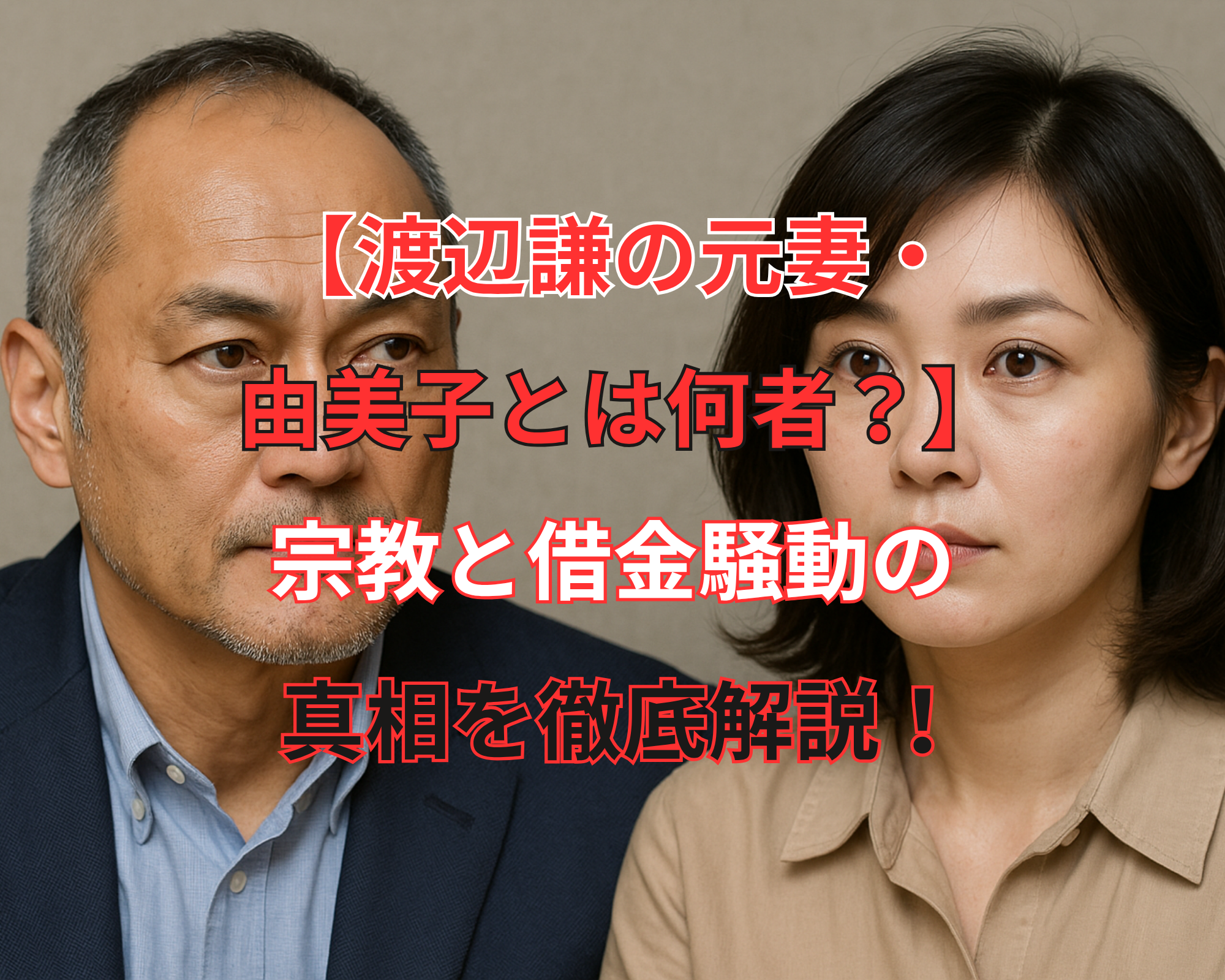 渡辺謙 元妻 由美子