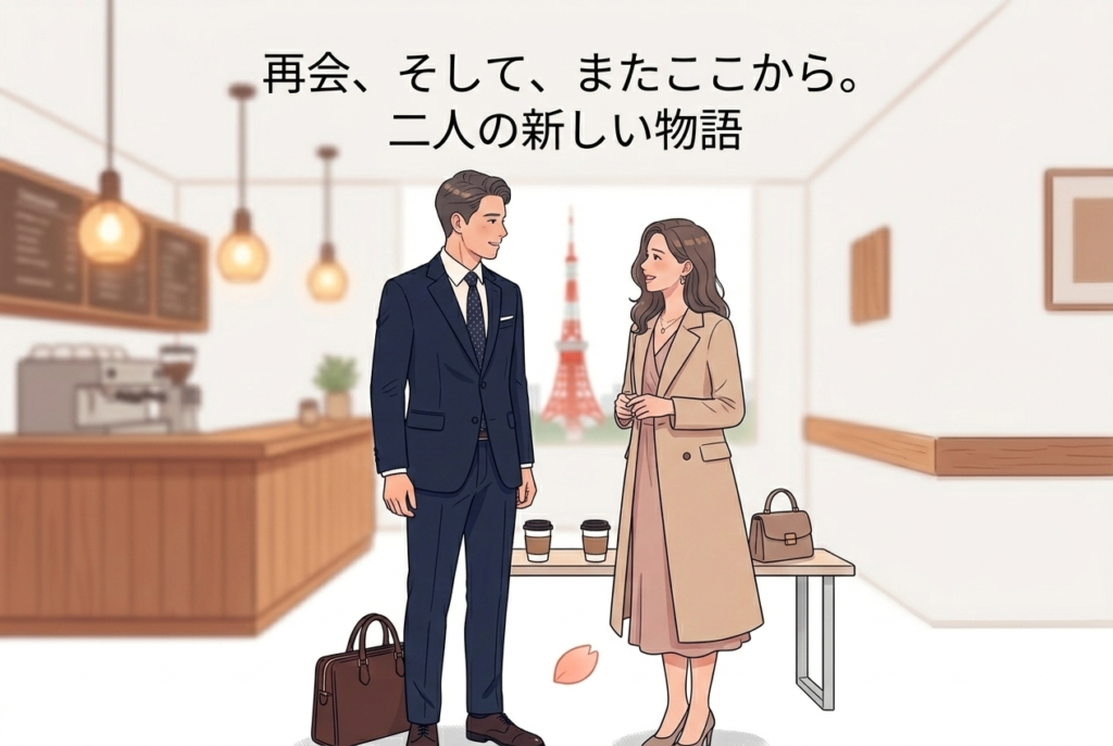 前澤友作と剛力彩芽の復縁をイメージしたイラスト