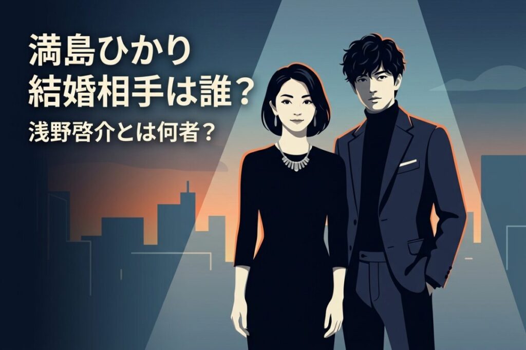 満島ひかりの結婚相手・浅野啓介とは誰なのかを解説するブログ用アイキャッチ画像