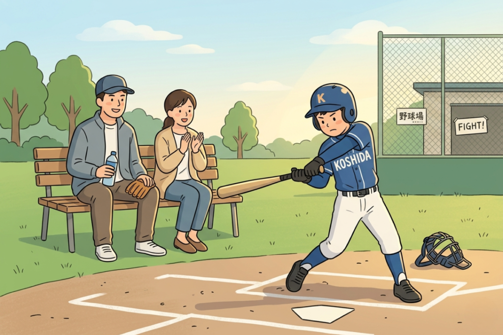 家族に支えられて成長する様子をイメージしたイラスト