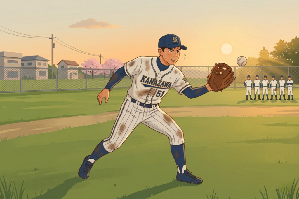 中学時代に才能が開花した様子を表現した画像