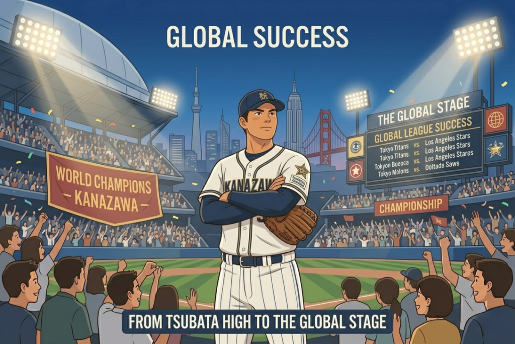 メジャーリーグで成功した現在の姿をイメージした画像