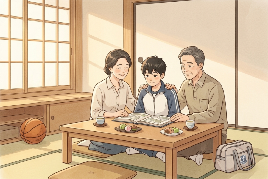 大谷翔平の妻の家庭環境をイメージした画像