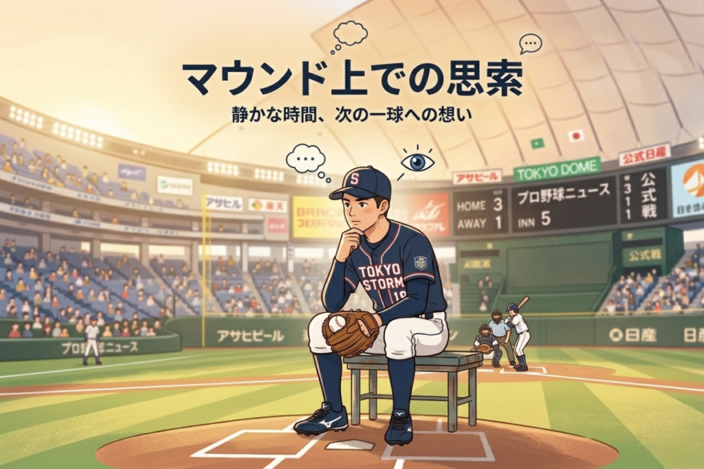 佐々木朗希の結婚相手の年齢が非公開であることをイメージした野球選手のイラスト